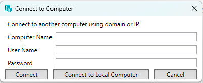 Managing external computers